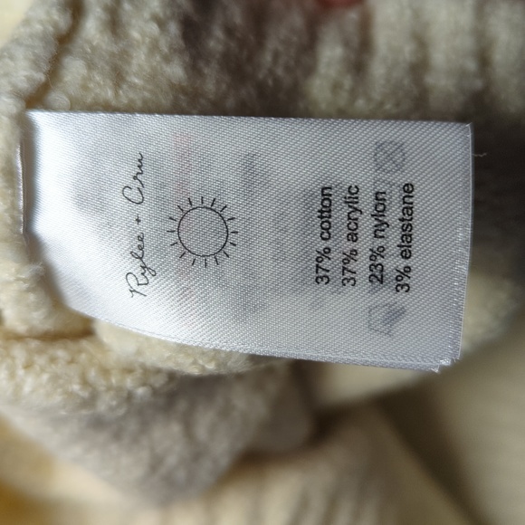 Rylee + Cru Cassidy Sweater Cream Flowers Daisies NEW Girls Size 8-9 - Picture 5 of 6